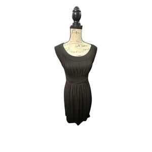 Gilli Kamile Jersey Ruched Detail Dress – Black – Size Medium – NWT